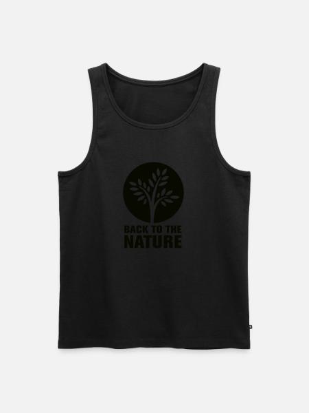 Back2Nature - Men's Premium Organic Tank Top - black