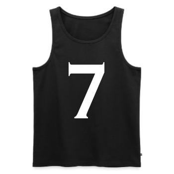 7 - Débardeur bio Premium Homme - noir - Devant - Michal (187cm)