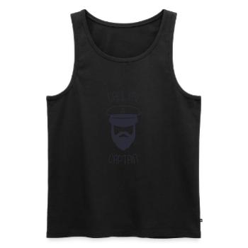 Call me captain - Men's Premium Organic Tank Top - black - Front - AI Model Male 178 light (178cm)