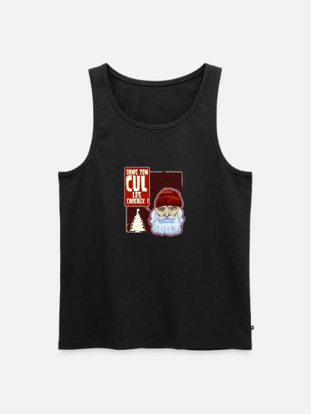 Père Noël crad' - Débardeur bio Premium Homme - noir
