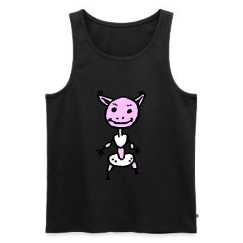 Monster Baby - Männer Premium Bio Tank Top - Schwarz - Vorne - Michal (187cm)