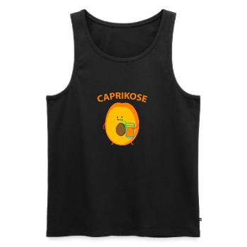Aprikose auf Capri - Männer Premium Bio Tank Top - Schwarz - Vorne - AI Model Male 178 light (178cm)
