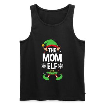Elfe de cadeau de Noël de famille assorti de groupe - Débardeur bio Premium Homme - noir - Devant - Michal (187cm)