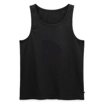 Rottweiler - Männer Premium Bio Tank Top - Schwarz - Vorne - Michal (187cm)