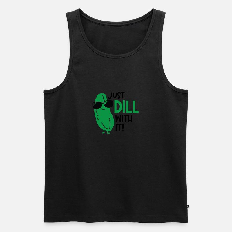 Gurke Geschenk Idee - Männer Premium Bio Tank Top - undefined