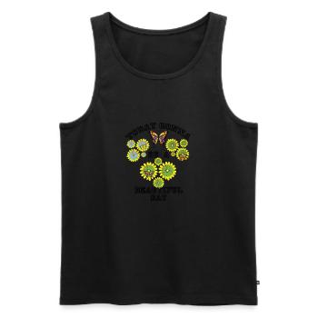 today gonna be a beautiful day - Men's Premium Organic Tank Top - black - Front - Michal (187cm)