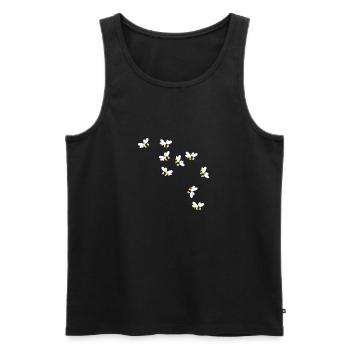 Bees fly - Men's Premium Organic Tank Top - black - Front - AI Model Male 178 light (178cm)