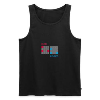 Beatmaker Geschenk Musikproduktion Geschenk - Männer Premium Bio Tank Top - Schwarz - Vorne - AI Model Male 178 light (178cm)