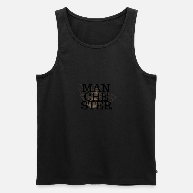 Bee Manchester Overlay - Männer Premium Bio Tank Top - undefined