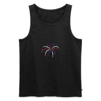 Pyro New Year's Eve fireworks always work! - Men's Premium Organic Tank Top - black - Front - Michal (187cm)