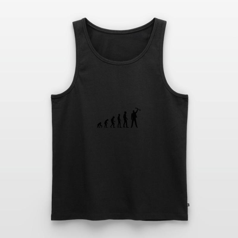 Die Evolution des Escape Room Homo Sapiens oder so Männer Premium Bio Tank Top