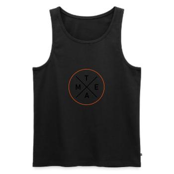 TEAM - Men's Premium Organic Tank Top - black - Front - AI Model Male 178 light (178cm)