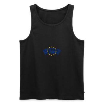 united states of europe - Men's Premium Organic Tank Top - black - Front - Michal (187cm)