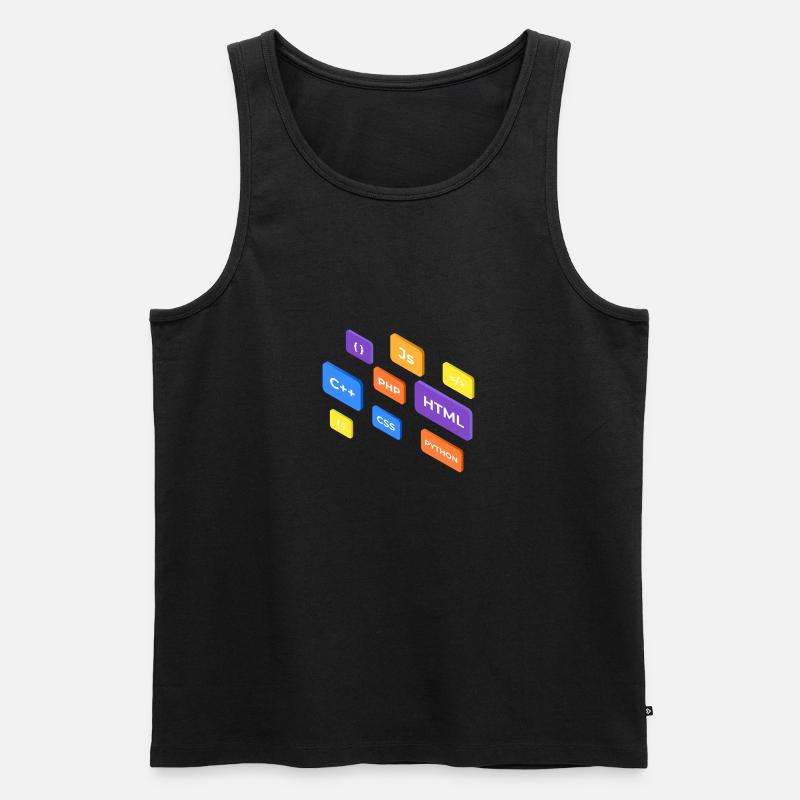 Programming - Men's Premium Organic Tank Top - undefined
