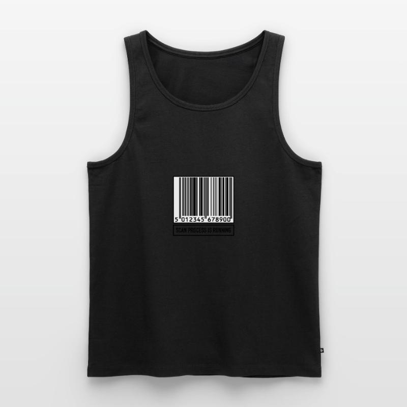 Scan bar code computer science technology gift Men's Premium Organic Tank Top