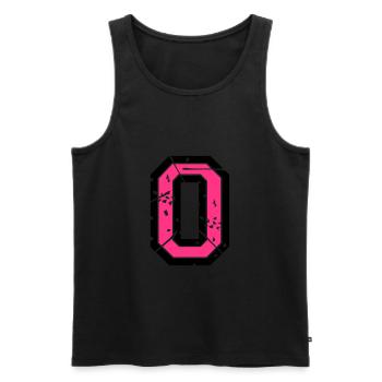 0 Vektor Used Look - Farbwechsel - Männer Premium Bio Tank Top - Schwarz - Vorne - AI Model Male 178 light (178cm)