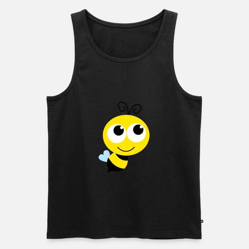 Die Bee - Männer Premium Bio Tank Top - Schwarz