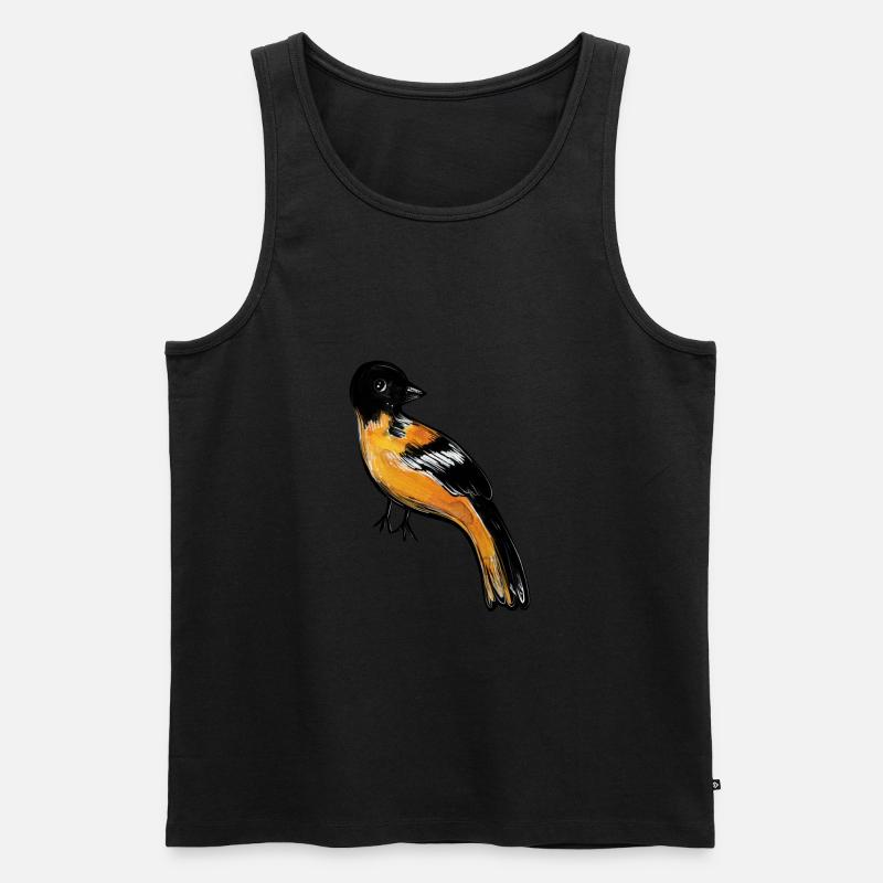 Pirol - Männer Premium Bio Tank Top - Schwarz