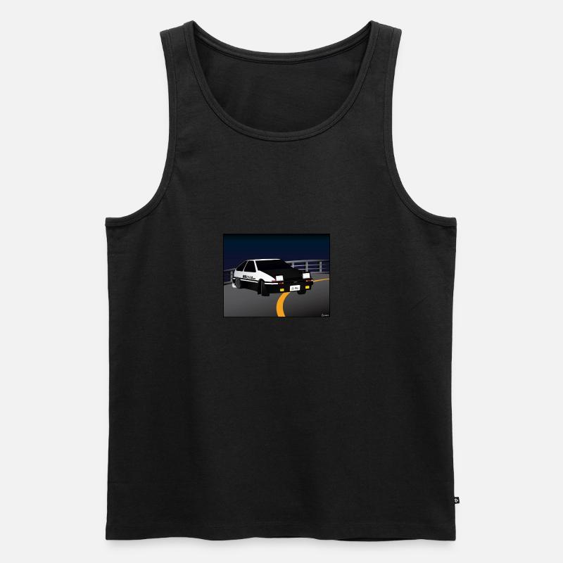 Initial D Driften Akina - Männer Premium Bio Tank Top - Schwarz
