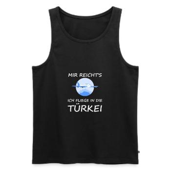 Türkei Urlaub - Männer Premium Bio Tank Top - Schwarz - Vorne - Michal (187cm)