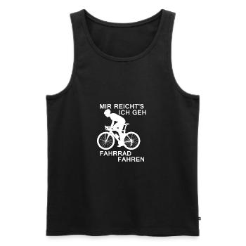 Mir Reichts Ich Geh Fahrrad Fahren - Männer Premium Bio Tank Top - Schwarz - Vorne - AI Model Male 178 light (178cm)