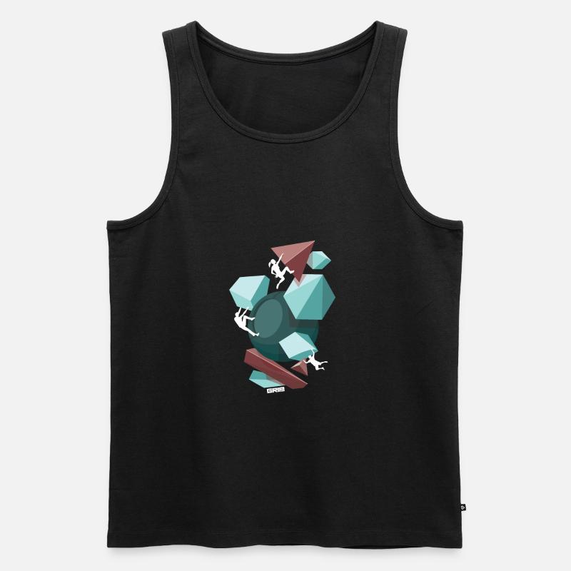 Spaß-Team - Männer Premium Bio Tank Top - Schwarz