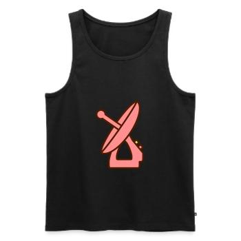 Radar Maschine Gerät Geschenkidee Aufnahme - Männer Premium Bio Tank Top - Schwarz - Vorne - Michal (187cm)