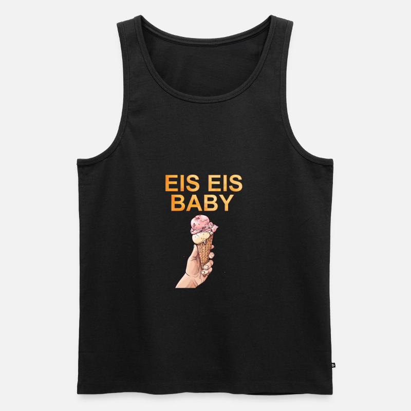 Eis Eis Baby - Männer Premium Bio Tank Top - Schwarz