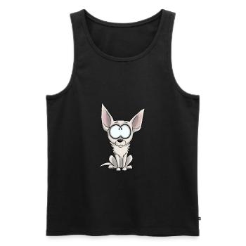 Je Suis Chihuahua - Blanc - Débardeur bio Premium Homme - noir - Devant - Michal (187cm)
