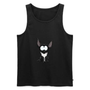 Je Suis Chihuahua - Noir Blanc - Débardeur bio Premium Homme - noir - Devant - Michal (187cm)