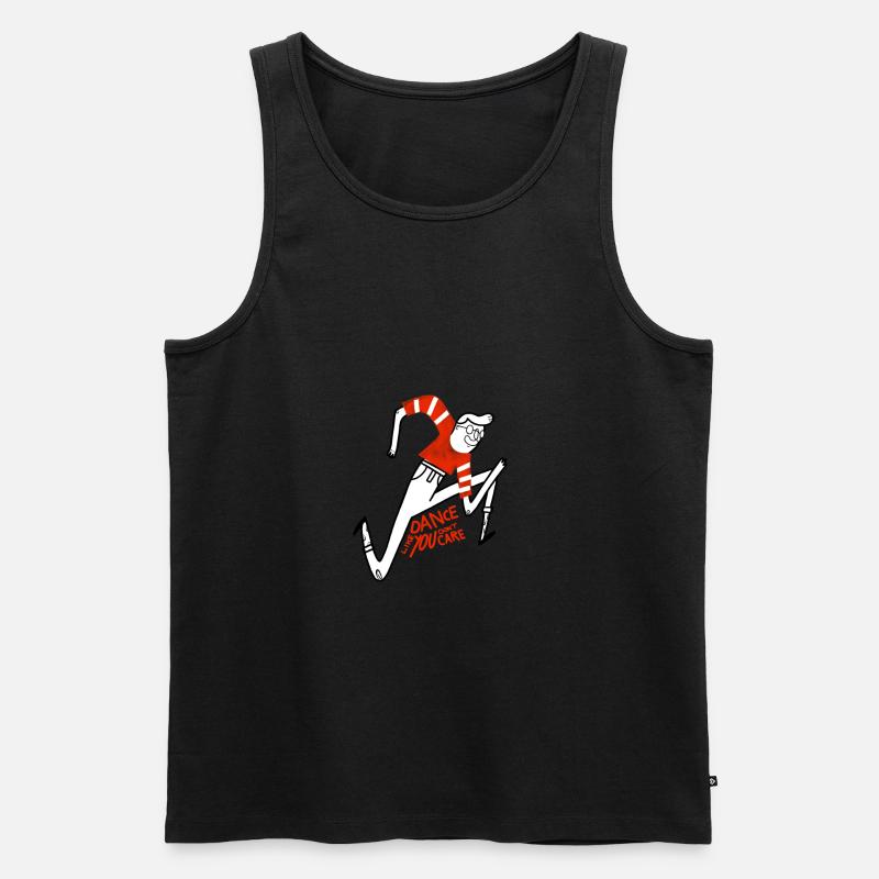 Tanz wie Tom - Männer Premium Bio Tank Top - Schwarz