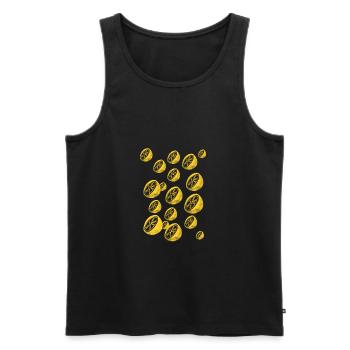 Lemons - Men's Premium Organic Tank Top - black - Front - AI Model Male 178 light (178cm)