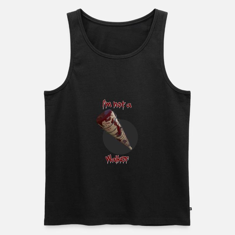 Baseballschläger mit Stacheldraht. - Männer Premium Bio Tank Top - Schwarz