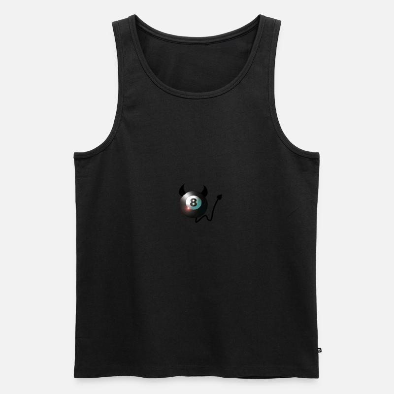 Billardkugel - Männer Premium Bio Tank Top - undefined
