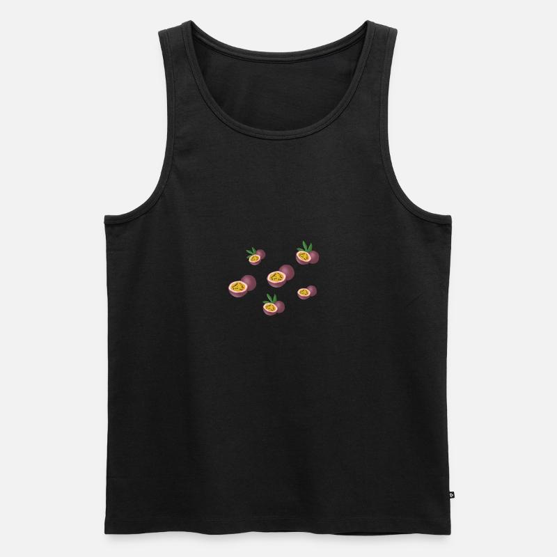 Passion fruit pattern - Men's Premium Organic Tank Top - undefined
