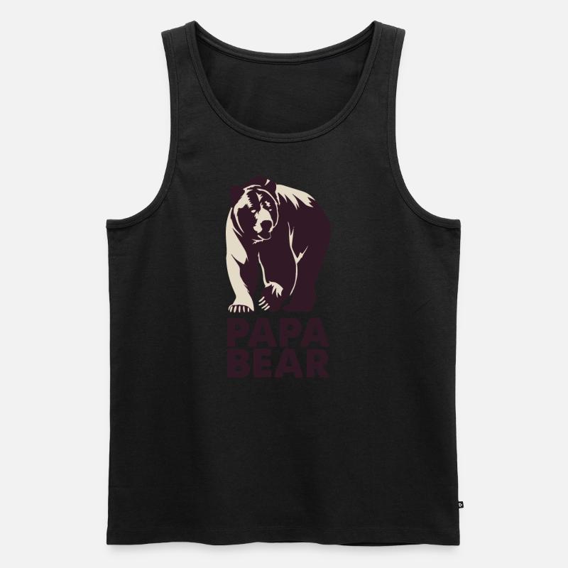 Papa Bear - Männer Premium Bio Tank Top - undefined