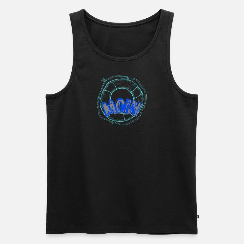 Moin 2 - Männer Premium Bio Tank Top - Schwarz
