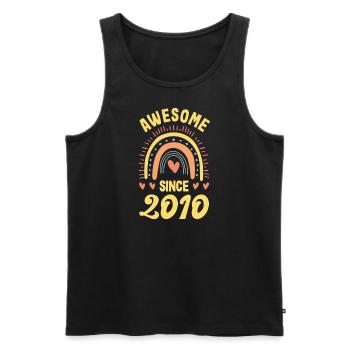 12ter Geburtstag 12 Jahre Idee zum 12. Geburtstag - Männer Premium Bio Tank Top - Schwarz - Vorne - AI Model Male 178 light (178cm)