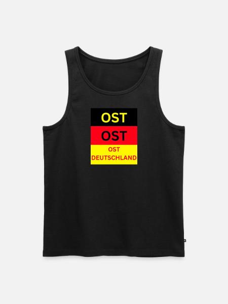 Ostdeutschland Sachsen - Männer Premium Bio Tank Top - Schwarz
