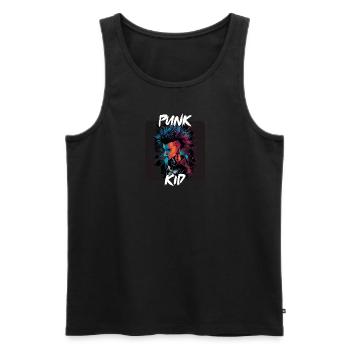 Graffiti Style - Cooles Punk Kind 7 - Männer Premium Bio Tank Top - Schwarz - Vorne - Michal (187cm)