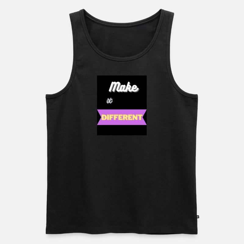 Make it different - Männer Premium Bio Tank Top - Schwarz