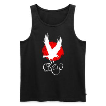 Raven Crow Crow - Men's Premium Organic Tank Top - black - Front - AI Model Male 178 light (178cm)