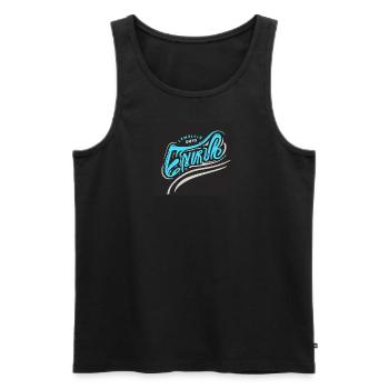 moto - Männer Premium Bio Tank Top - Schwarz - Vorne - AI Model Male 178 light (178cm)