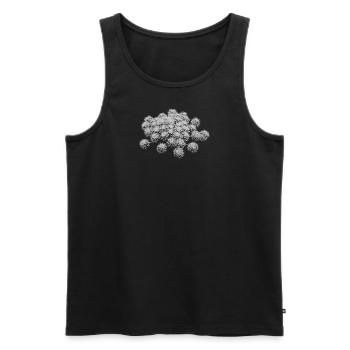 Fireworks of flowers - Men's Premium Organic Tank Top - black - Front - AI Model Male 178 light (178cm)