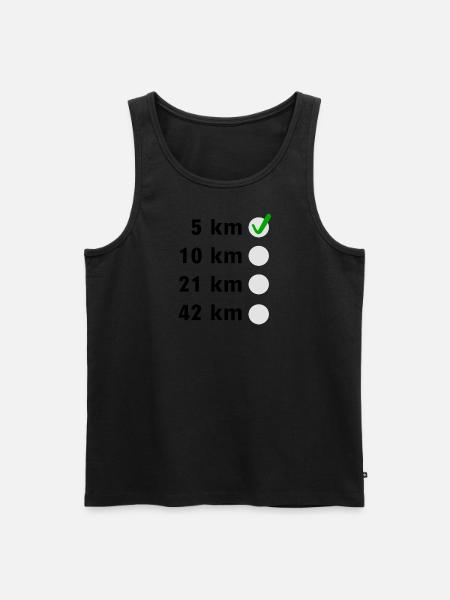 Marathon Checklist - Men's Premium Organic Tank Top - 