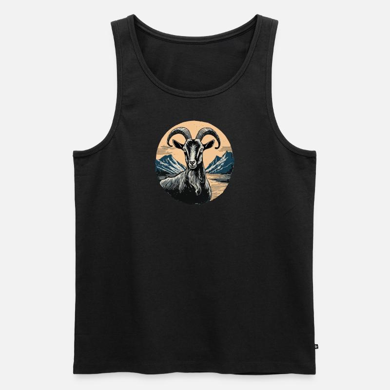 ziegenbock ziege - Männer Premium Bio Tank Top - undefined