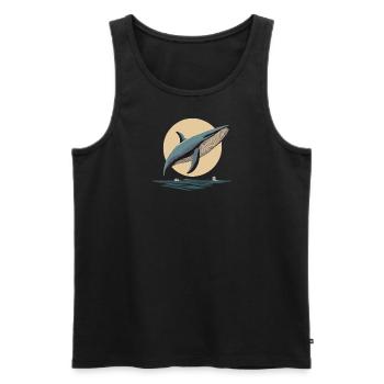 Orca, Whale, Animals, Ocean - Men's Premium Organic Tank Top - black - Front - AI Model Male 178 light (178cm)