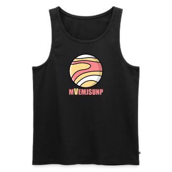 T-Shirt Planet "Venus" Shirt - Männer Premium Bio Tank Top - Schwarz - Vorne - AI Model Male 178 light (178cm)