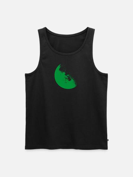 Moon Green - Men's Premium Organic Tank Top - black