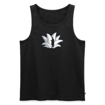 Phd Akademiker - Männer Premium Bio Tank Top - Schwarz - Vorne - AI Model Male 178 light (178cm)
